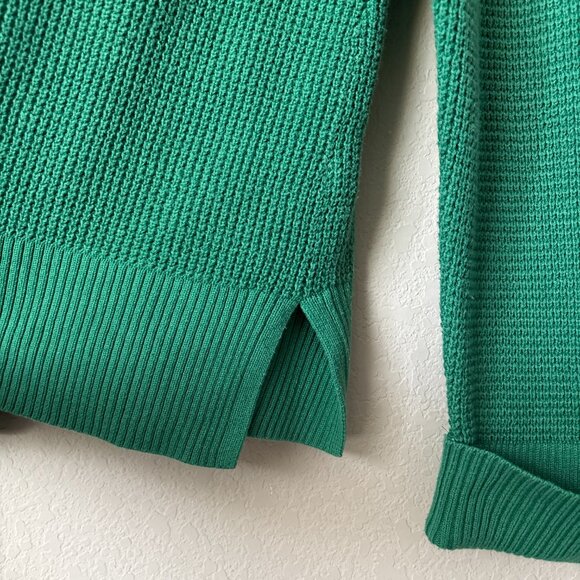 J. Jill Knit Green Button Up Cotton Blend Cardigan Sweater - Picture 6 of 11